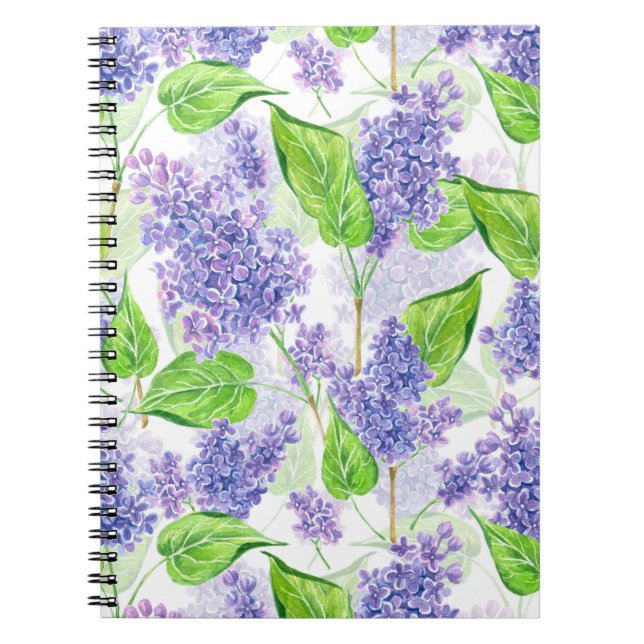 Cuaderno Flores lilicas acuáticas (Frente)
