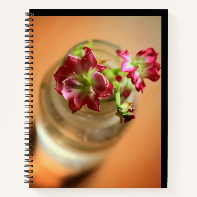 Cuaderno Flores magenta (Anverso)