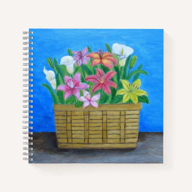 Cuaderno Flores maricas y lirios (Anverso)