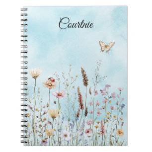 Cuaderno Flores Mariposa Ladybug Meadow