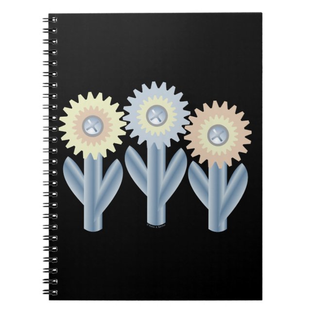 Cuaderno Flores mecánicas (Frente)
