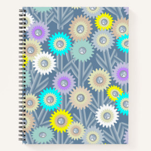 Cuaderno Flores mecánicas