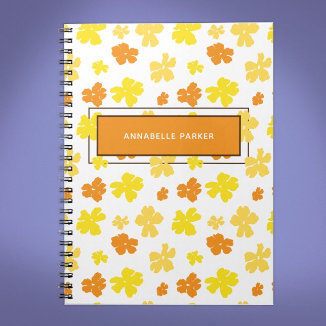 Cuaderno Flores modernas y audaces amarillas y Naranjas per (Subido por el creador)