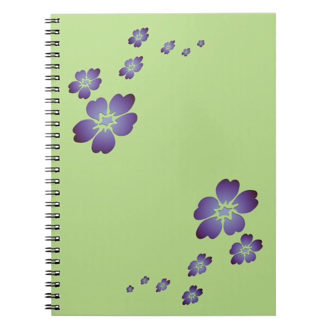 Cuaderno Flores moradas (Frente)