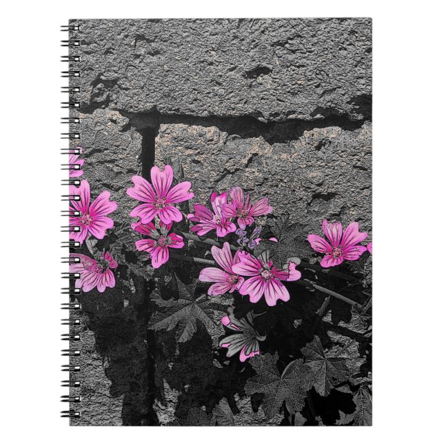 Cuaderno Flores moradas (Frente)