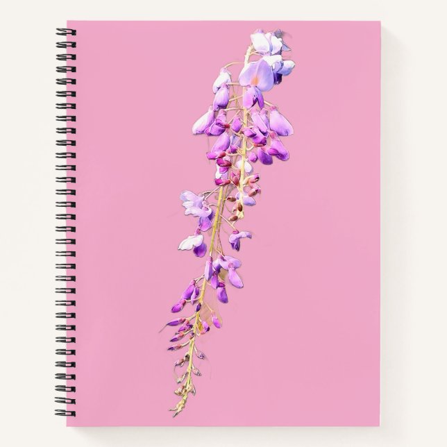Cuaderno Flores moradas (Anverso)