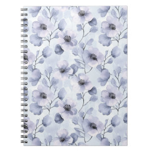 Cuaderno Flores moradas de bonito