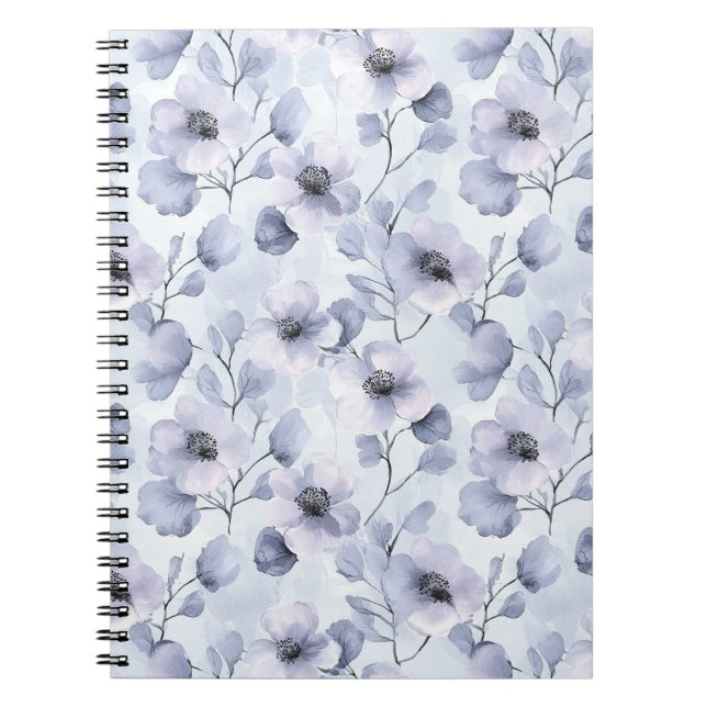 Cuaderno Flores moradas de bonito (Frente)