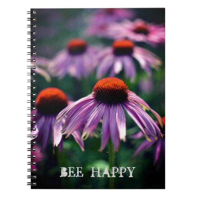 Cuaderno Flores moradas en RHS Wisley Bee Happy (Frente)