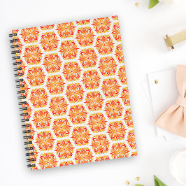 Cuaderno Flores naranjas, Patrón De Flores, Patrón Floral