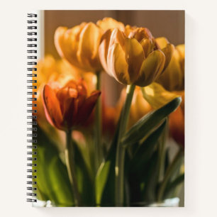 Cuaderno Flores Naranjas Tulips