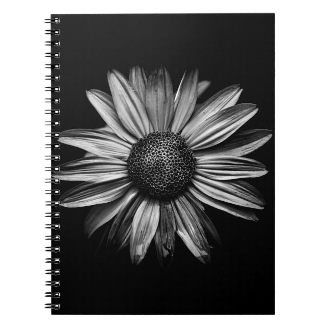 Cuaderno Flores Negra Y Blanca 18 (Frente)