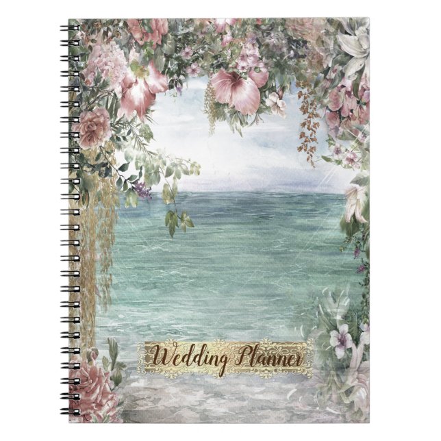 Cuaderno Flores Océano Chic Encaje (Frente)