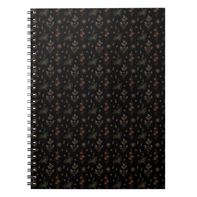 Cuaderno Flores oscuras  (Frente)