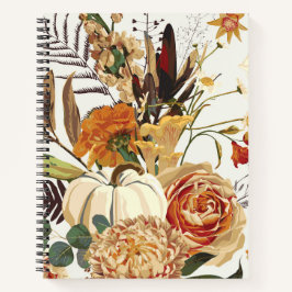 Cuaderno Flores otoñales, hierbas y setas.