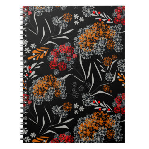 Cuaderno Flores pequeñas sin mancha adorables estampado flo