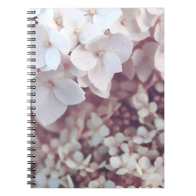 CUADERNO FLORES PETALIZADOS BLANCOS (Frente)
