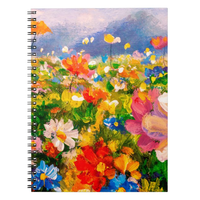 Cuaderno Flores pinturas de monet pintando la impresión de  (Frente)