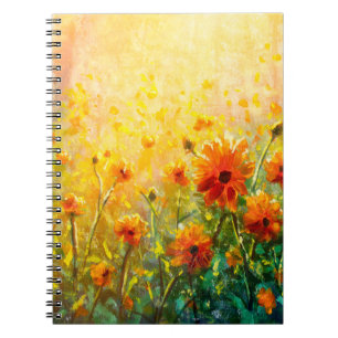 Cuaderno Flores pinturas de monet pintando la impresión de