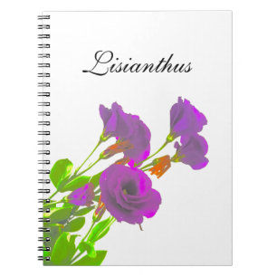 Cuaderno Flores Púrpura Lisianthus