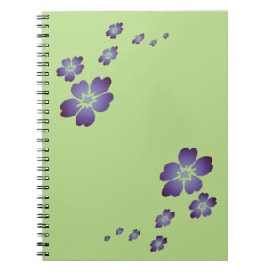 Cuaderno Flores púrpuras