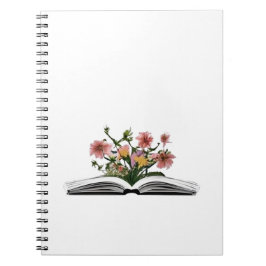Cuaderno Flores que crecen a partir de libros