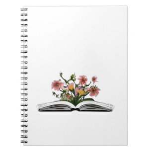 Cuaderno Flores que crecen a partir de libros