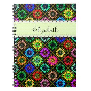 Cuaderno Flores radiantees del libro de recuerdos del color