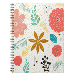 Cuaderno Flores retro vintage