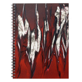 Cuaderno Flores rojas furiosas