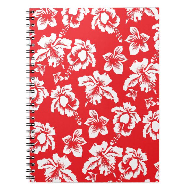 Cuaderno Flores rojas hawaianas (Frente)