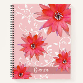 Cuaderno Flores rojas singulares Flores Ratas Ratas Ratas F