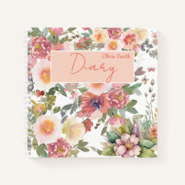 Cuaderno Flores románticas