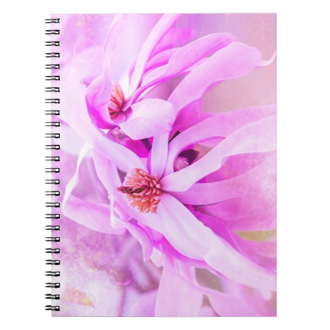 Cuaderno Flores rosa bonito (Frente)
