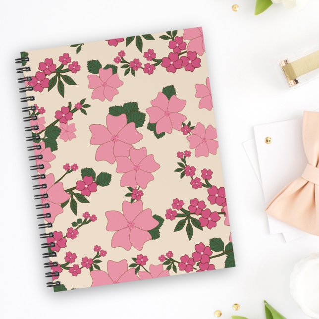 Cuaderno Flores Rosa, Patrón Floral, Patrón De Flores (Subido por el creador)
