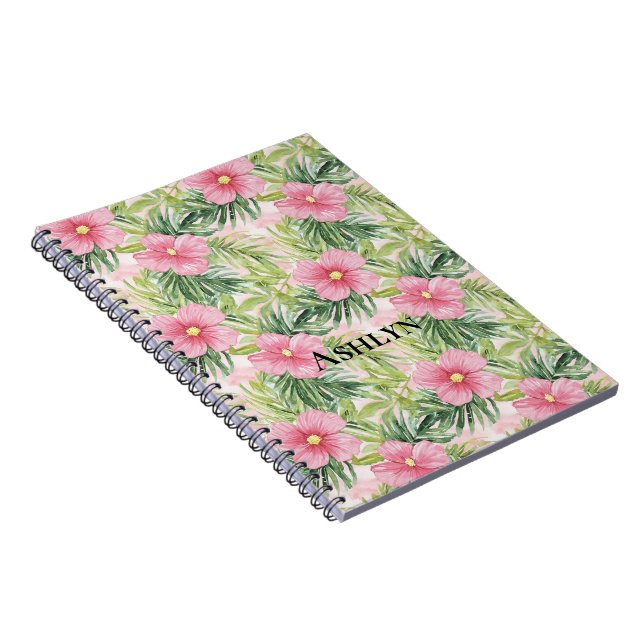 Cuaderno Flores rosa tropical (Lado Derecho)