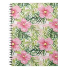 Cuaderno Flores rosa tropical