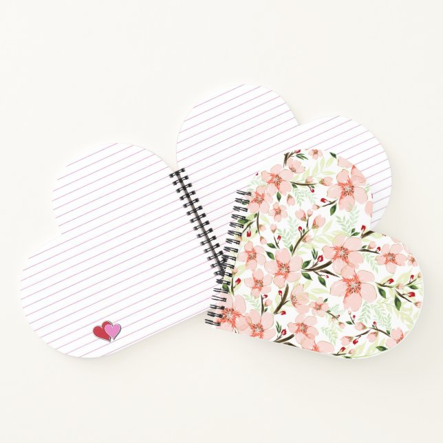 Cuaderno Flores rosadas (Interior)