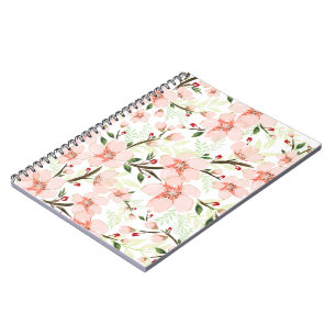 Cuaderno Flores rosadas