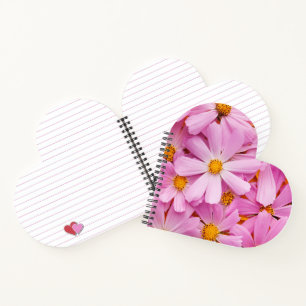 Cuaderno Flores Rosadas