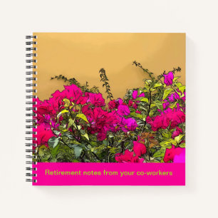 Cuaderno Flores rosadas calientes Curacao