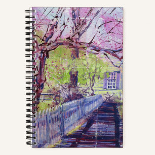 Cuaderno Flores rosadas de Cercis en Williamsburg Virginia
