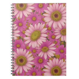 Cuaderno Flores rosadas de margarita