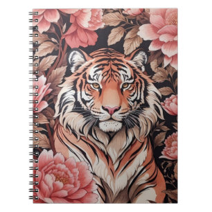 Cuaderno Flores rosadas del tigre mesmerizadoras