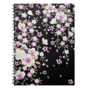 Cuaderno Flores rosadas en cascada