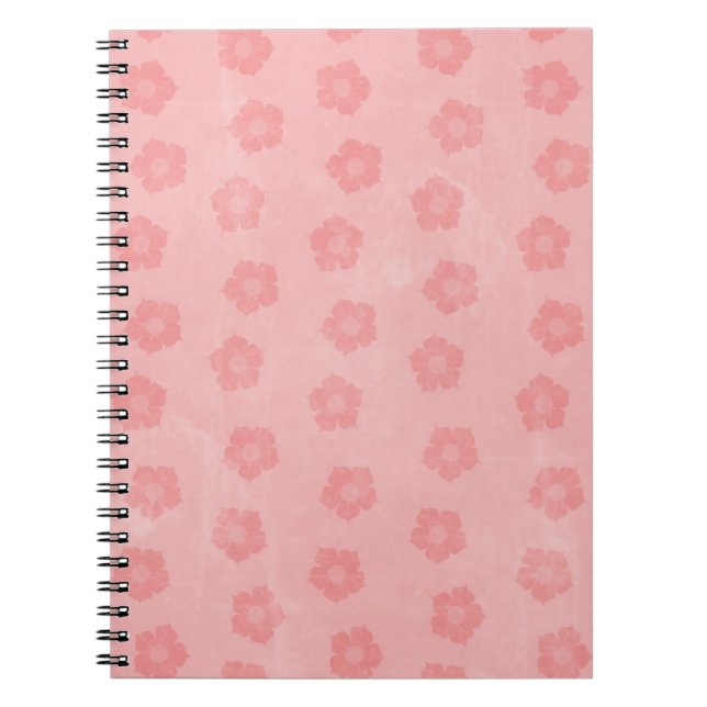 Cuaderno Flores rosadas pasteles (Frente)