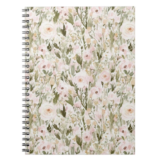 Cuaderno Flores rosadas Pretty Blush (Frente)