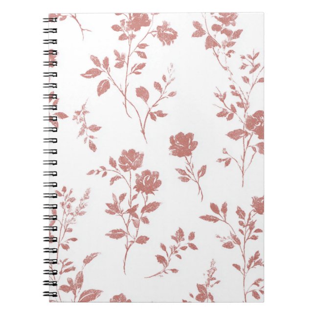 Cuaderno Flores Rosadas Rosa (Frente)