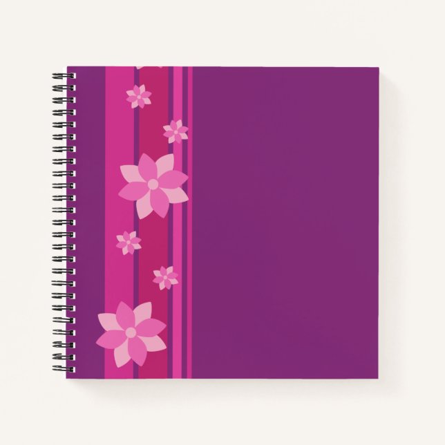 Cuaderno Flores rosas (Anverso)