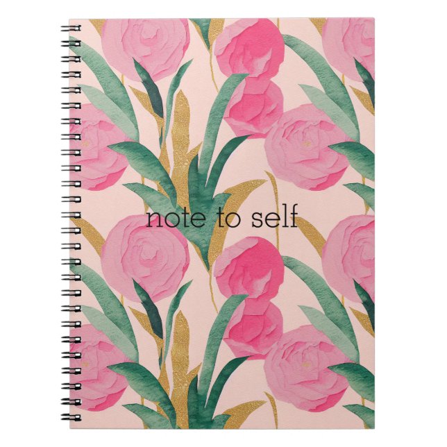 Cuaderno Flores rosas (Frente)